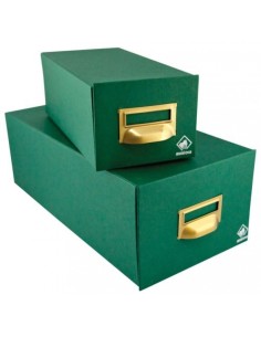 FICHERO CARTON FORRADO EN GELTEX 125X95X250 500 FICHAS Nº1